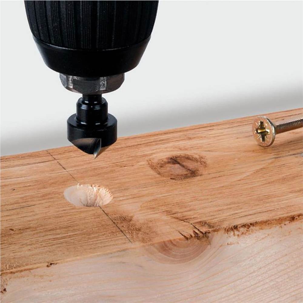 wolfcraft Three Piece Countersink Bit Set Steel 2584000