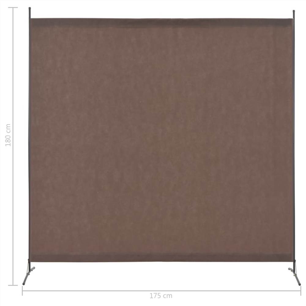 1 Panel Room Divider Brown 175x180 cm