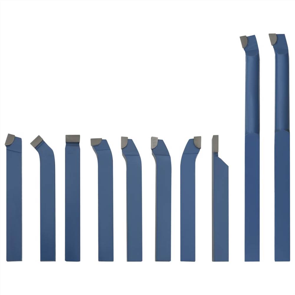 11 Pieces Carbide Turning Tool Set 10x10 mm P30