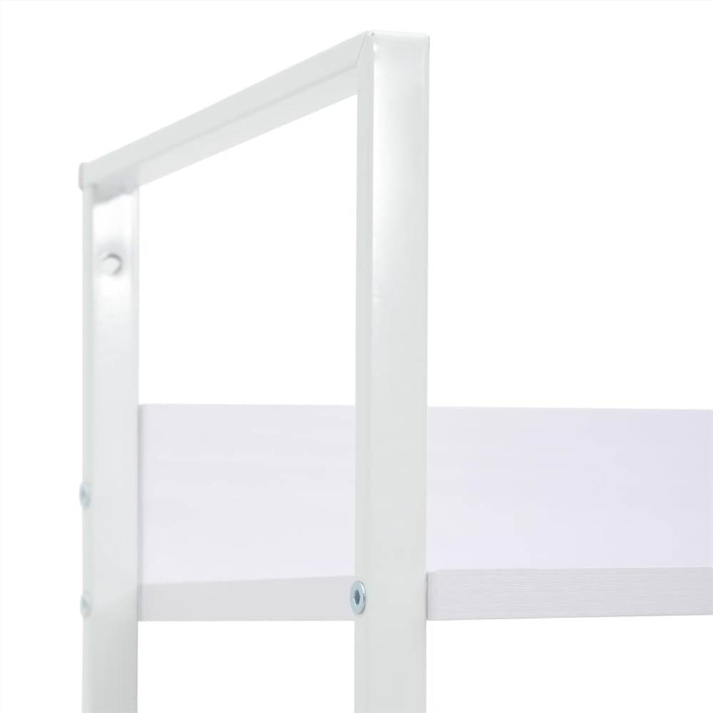 3-Layer Book Shelf White 60x27.6x90.5 cm Chipboard