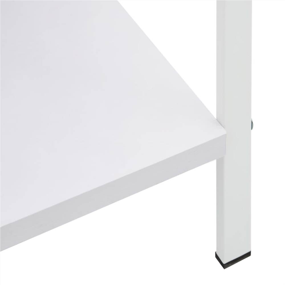 3-Layer Book Shelf White 60x27.6x90.5 cm Chipboard