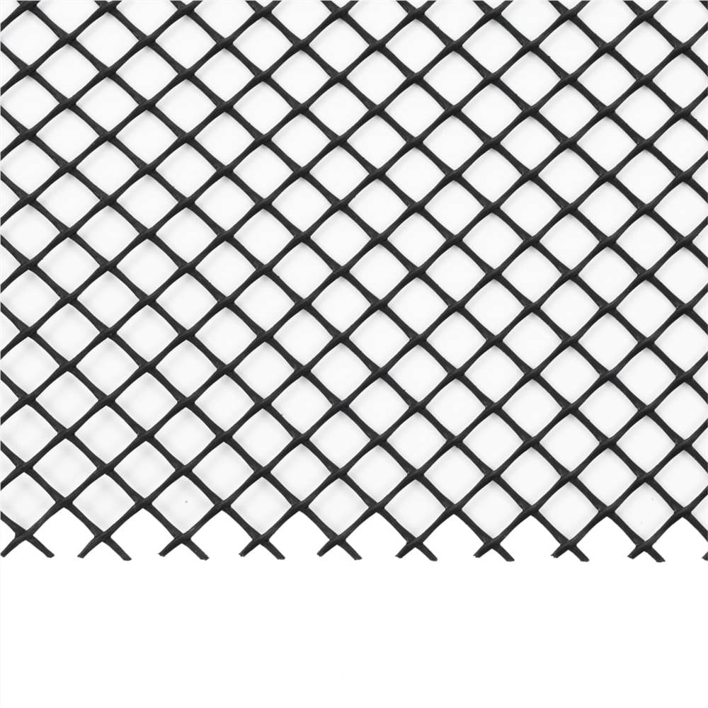 4 Piece Gutter Mesh with Clips HDPE 1.08 ㎡