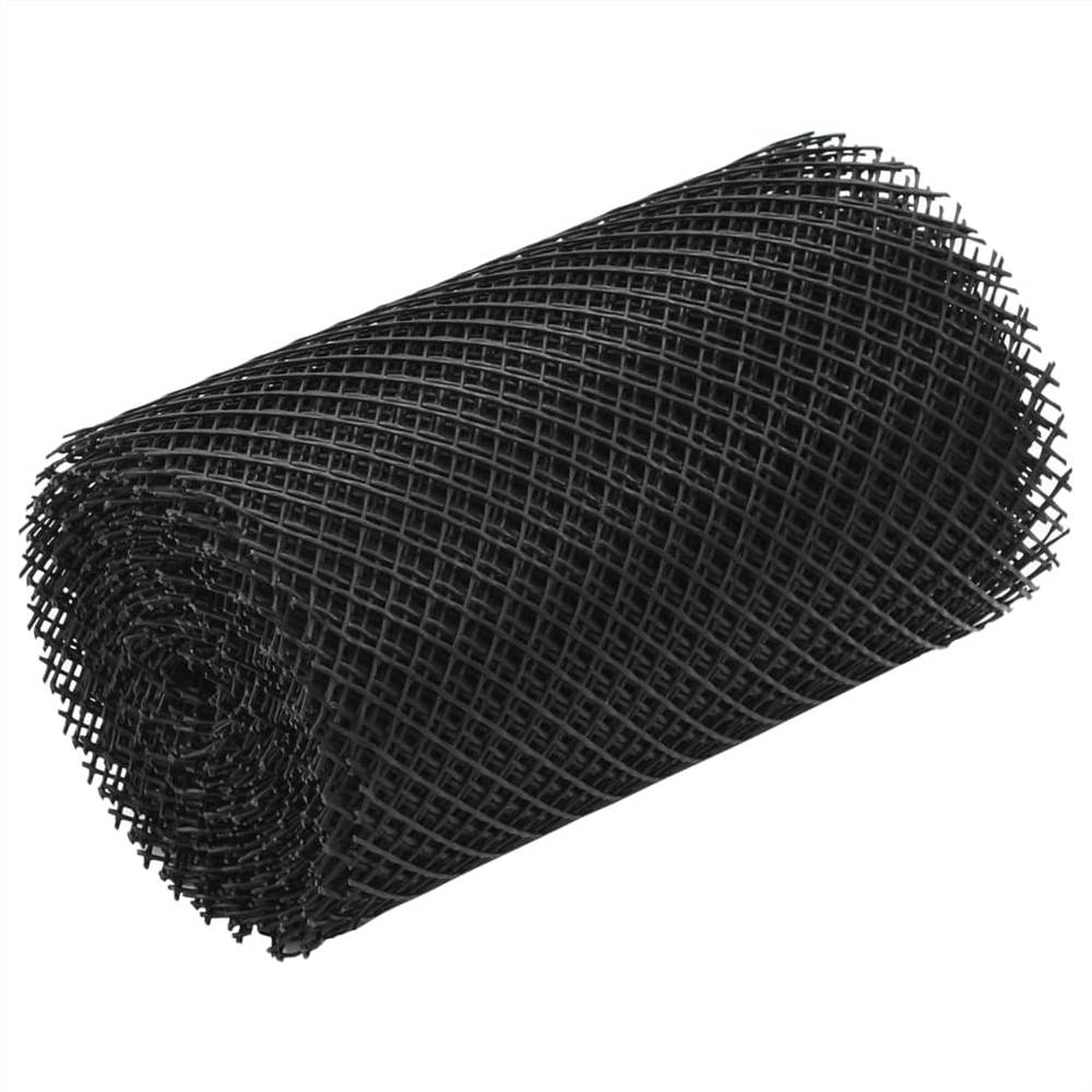 4 Piece Gutter Mesh with Clips HDPE 1.08 ㎡