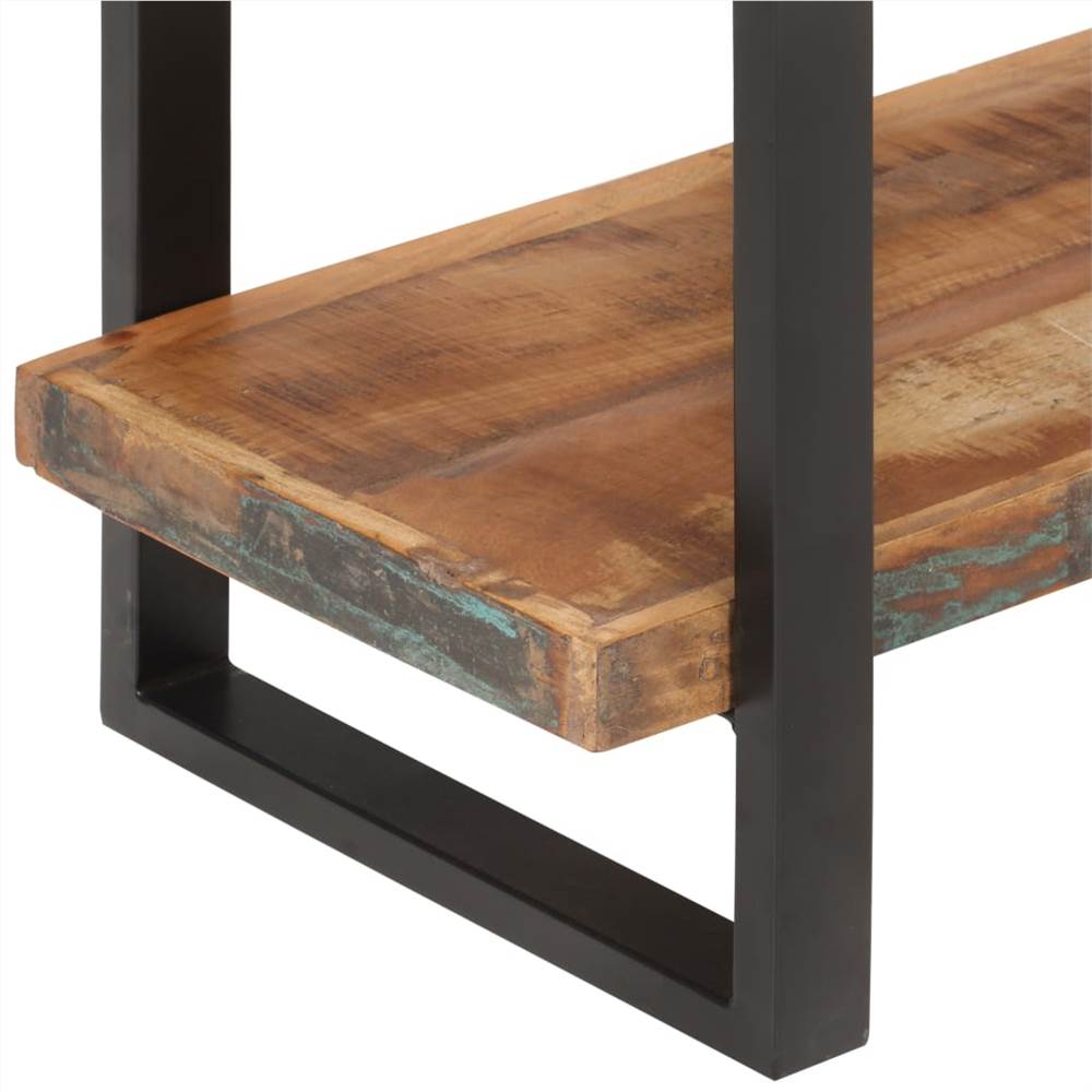 4-Tier Bookcase 120x40x180 cm Solid Reclaimed Wood