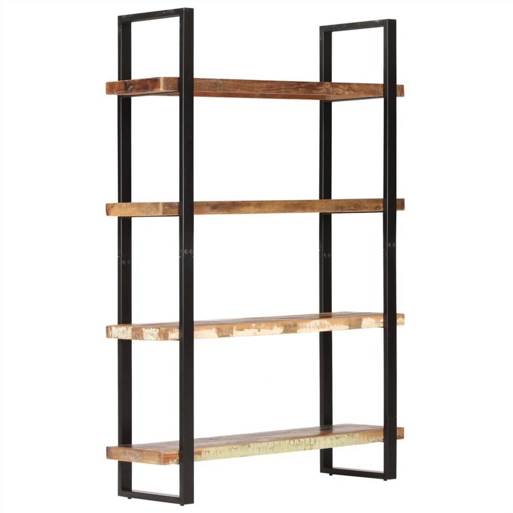 4-Tier Bookcase 120x40x180 cm Solid Reclaimed Wood