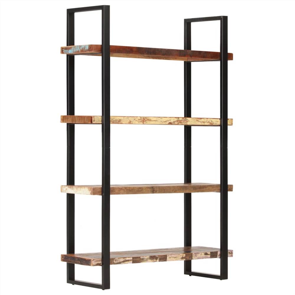 4-Tier Bookcase 120x40x180 cm Solid Reclaimed Wood