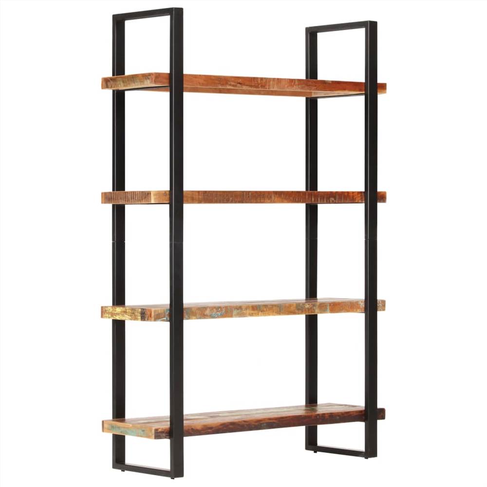 4-Tier Bookcase 120x40x180 cm Solid Reclaimed Wood