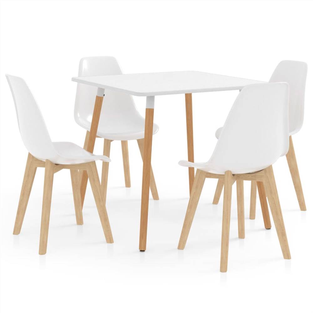 

5 Piece Dining Set White