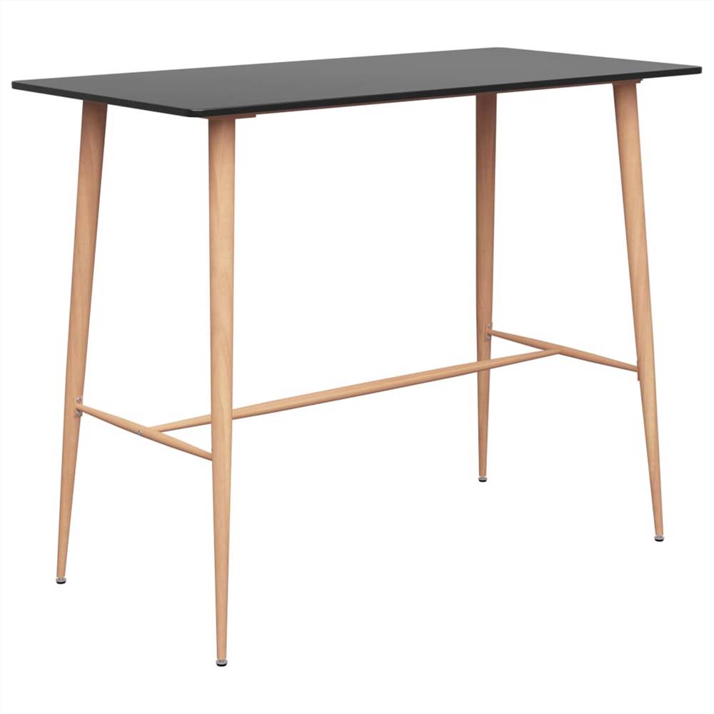 

Bar Table Black 120x60x96 cm