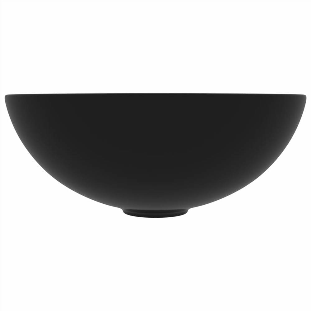 Bathroom Sink Ceramic Matt Black Round