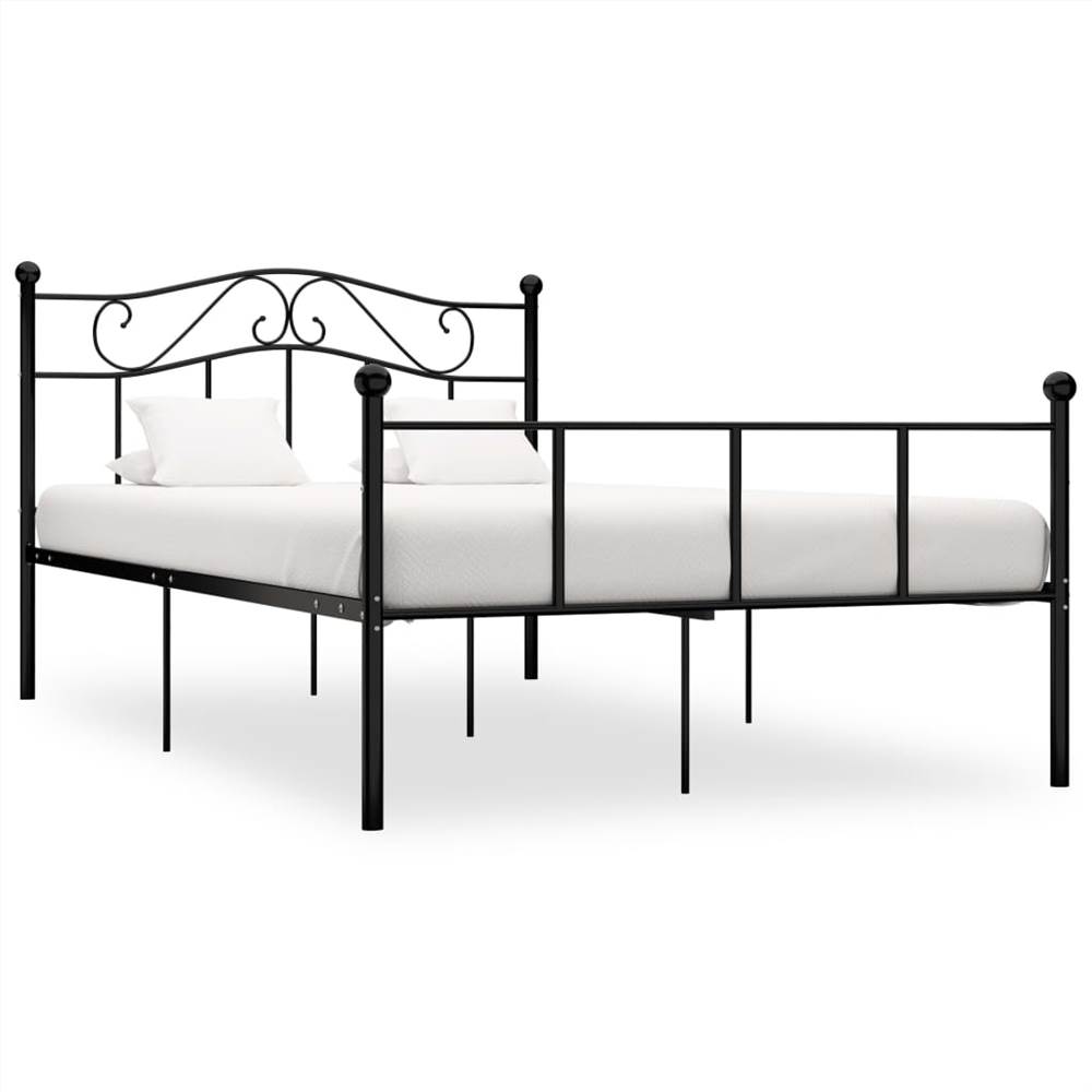 

Bed Frame Black Metal 120x200 cm