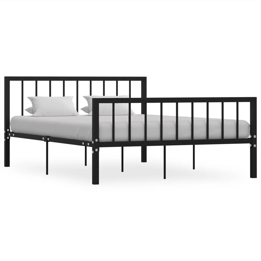 

Bed Frame Black Metal 140x200 cm