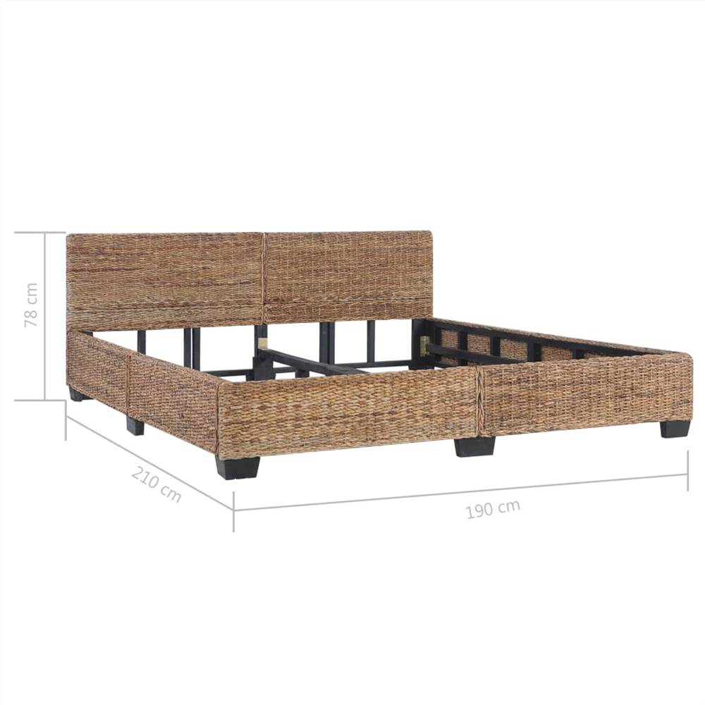 Bed Frame Natural Rattan 180x200 cm 6FT Super King