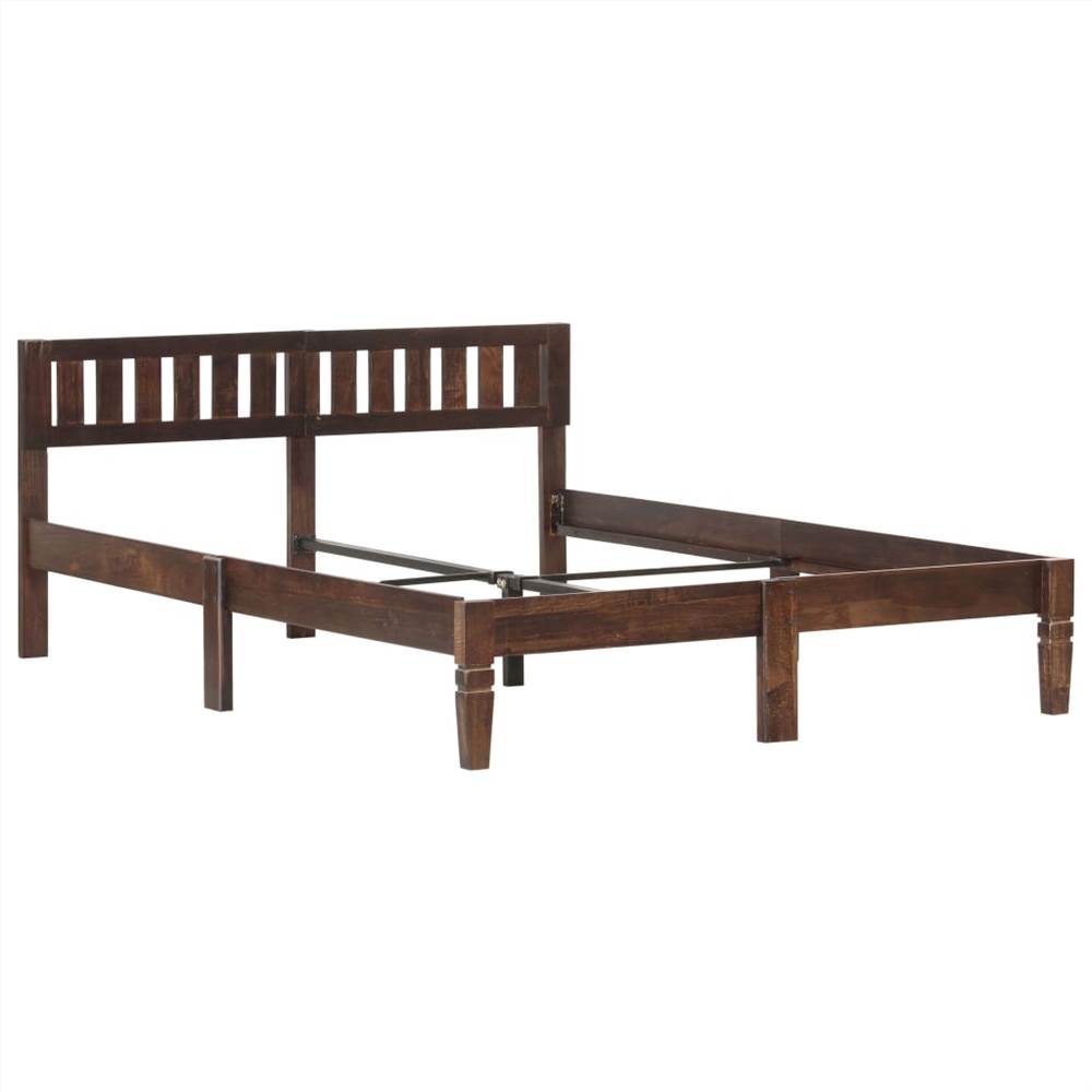 Bed Frame Solid Mango Wood 140 cm