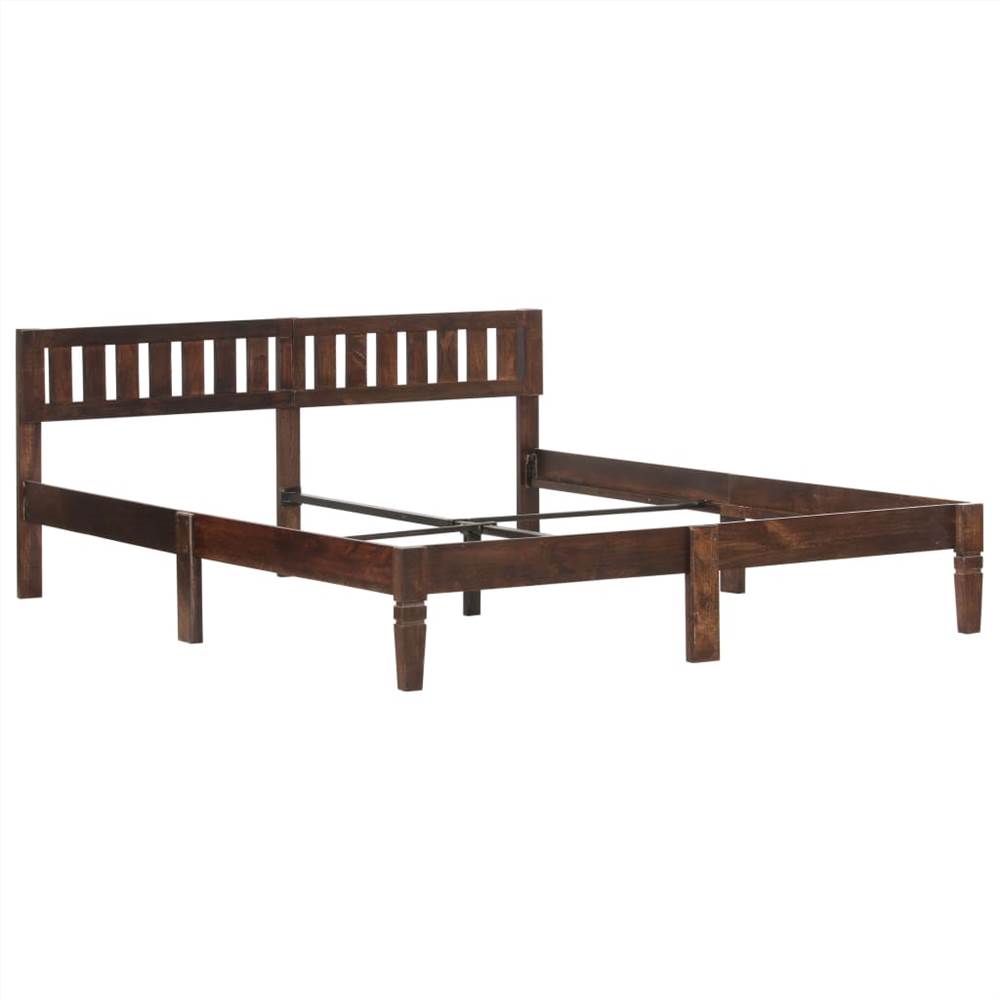 Bed Frame Solid Mango Wood 160 cm