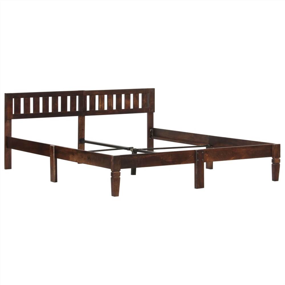 Bed Frame Solid Mango Wood 160 cm