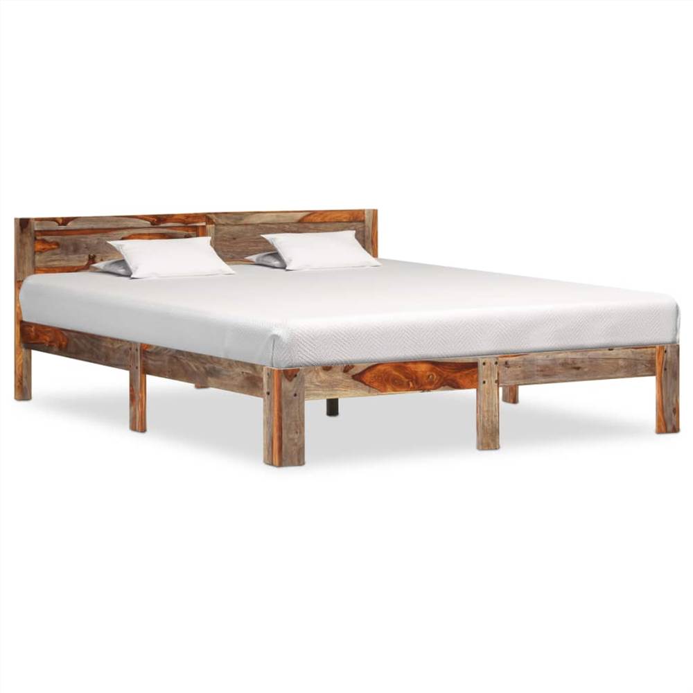 

Bed Frame Solid Sheesham Wood 160x200 cm