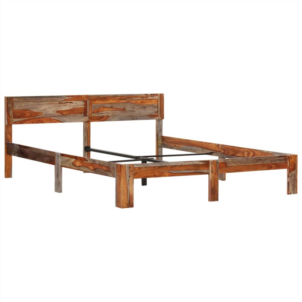 Bed Frame Solid Sheesham Wood 160x200 cm