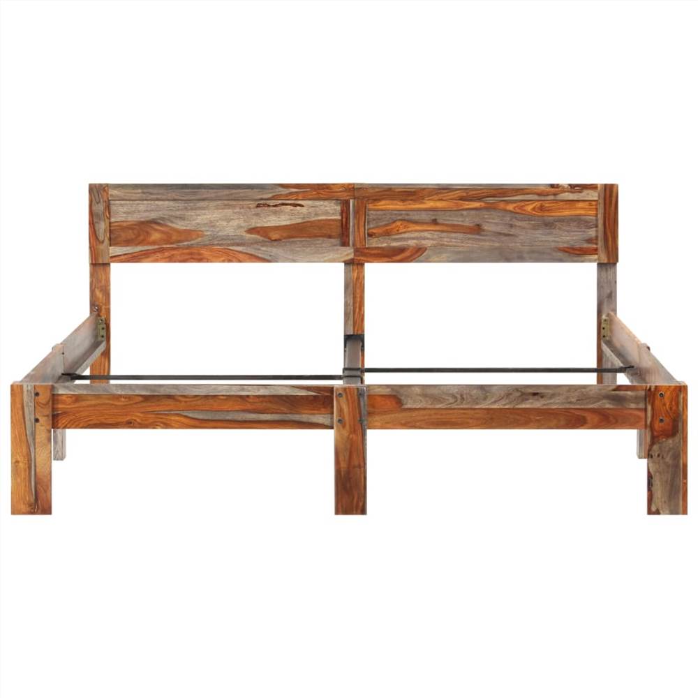 Bed Frame Solid Sheesham Wood 160x200 cm