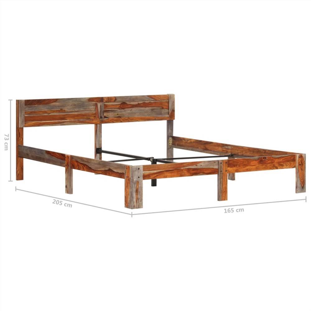 Bed Frame Solid Sheesham Wood 160x200 cm