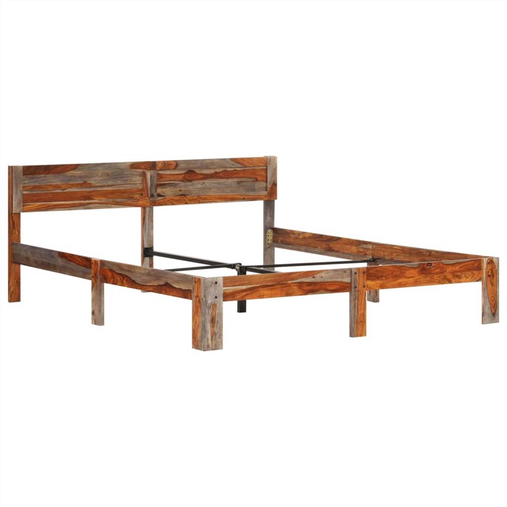 Bed Frame Solid Sheesham Wood 160x200 cm