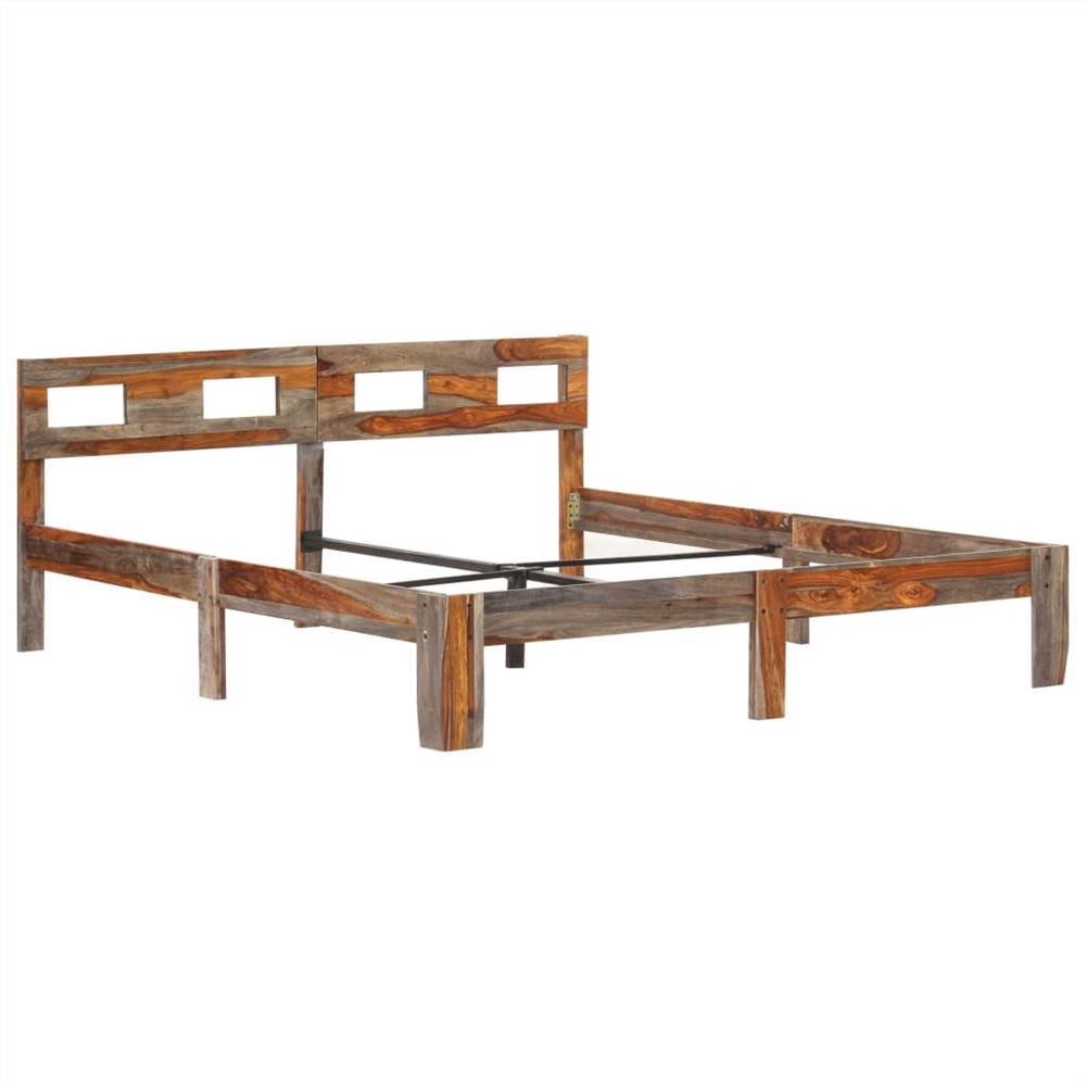 Bed Frame Solid Sheesham Wood 160x200 cm