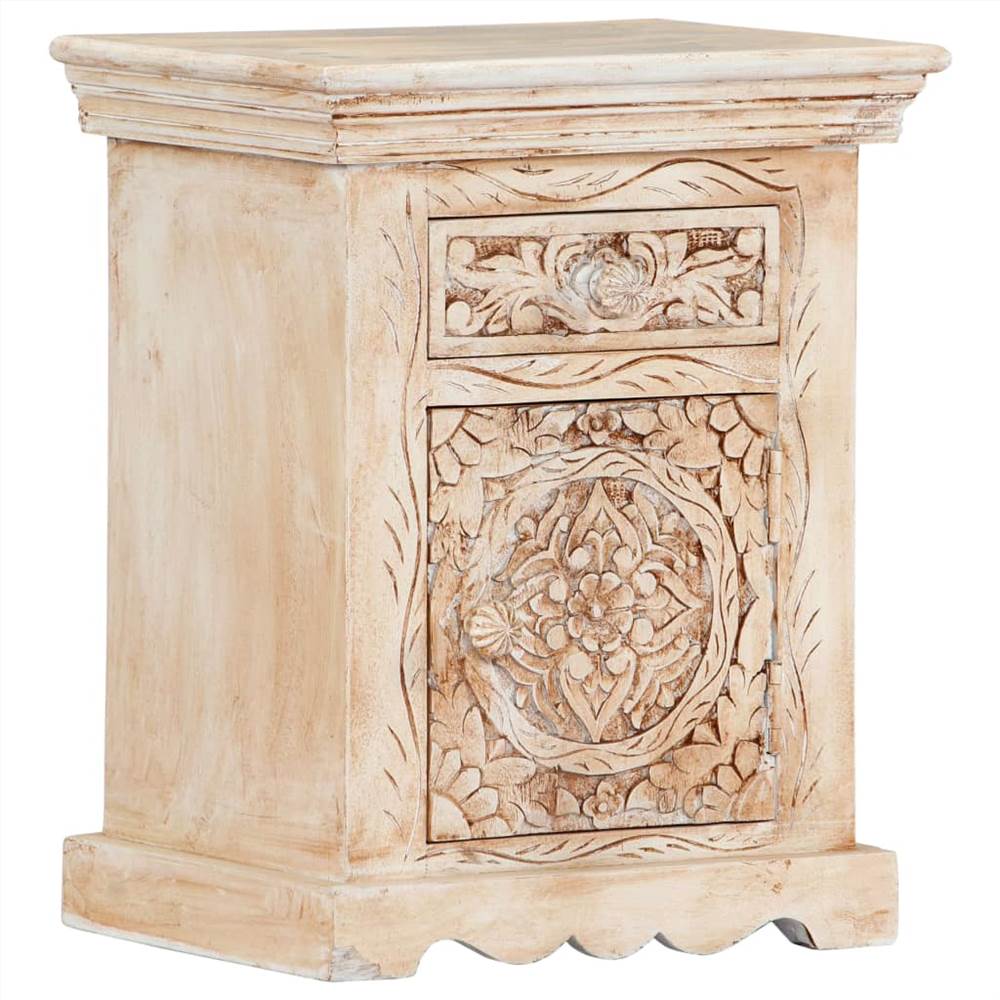 

Bedside Cabinet 40x30x50 cm Solid Mango Wood