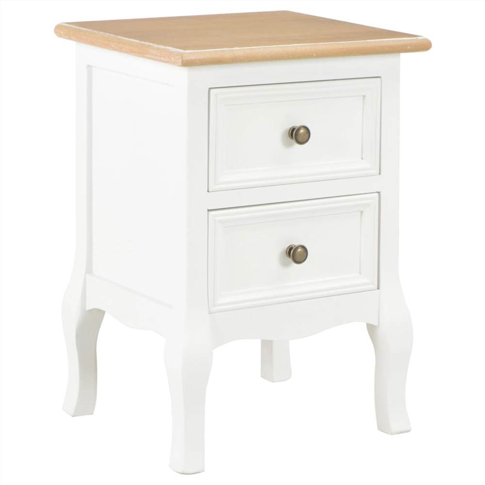 

Bedside Cabinet White 35x30x49 cm MDF