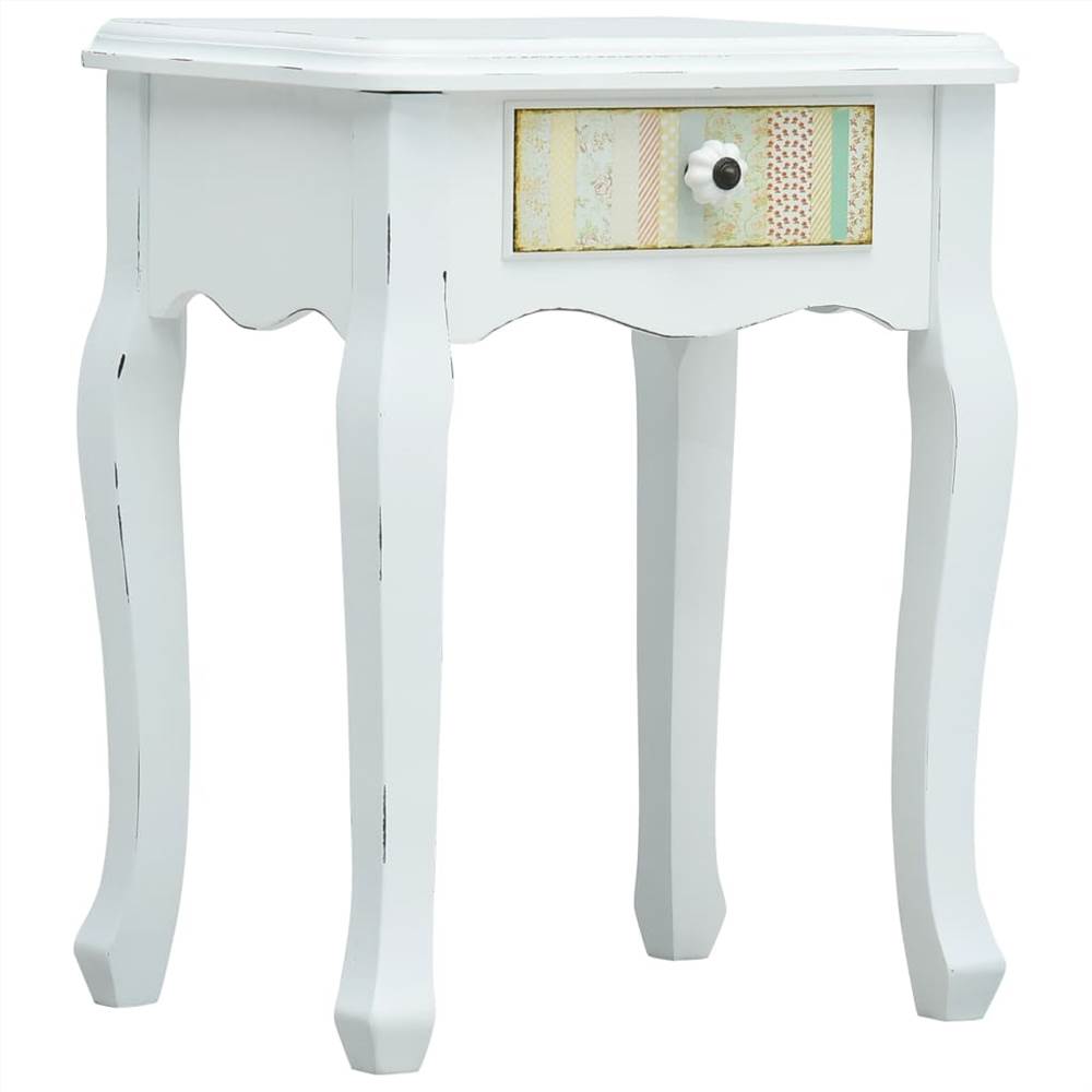 

Bedside Cabinet White 40x30x50.5 cm Wood