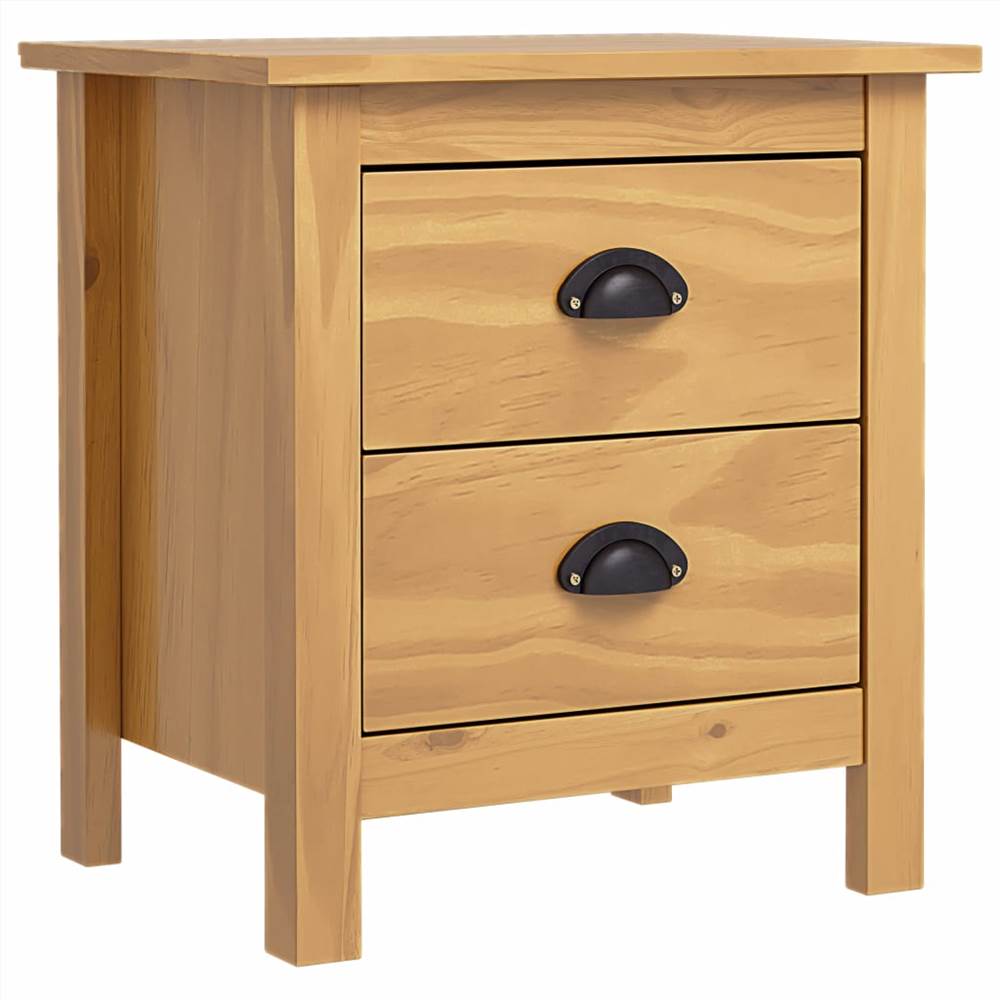 Bedside Cabinets "Hill Range" 2pcs 46x35x49.5cm Solid Pine Wood