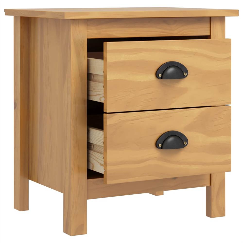 Bedside Cabinets "Hill Range" 2pcs 46x35x49.5cm Solid Pine Wood