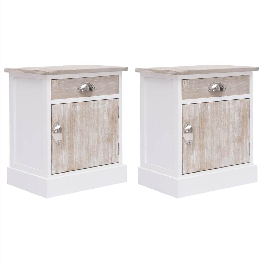 

Bedside Cabinets 2 pcs 38x28x45 cm Paulownia Wood