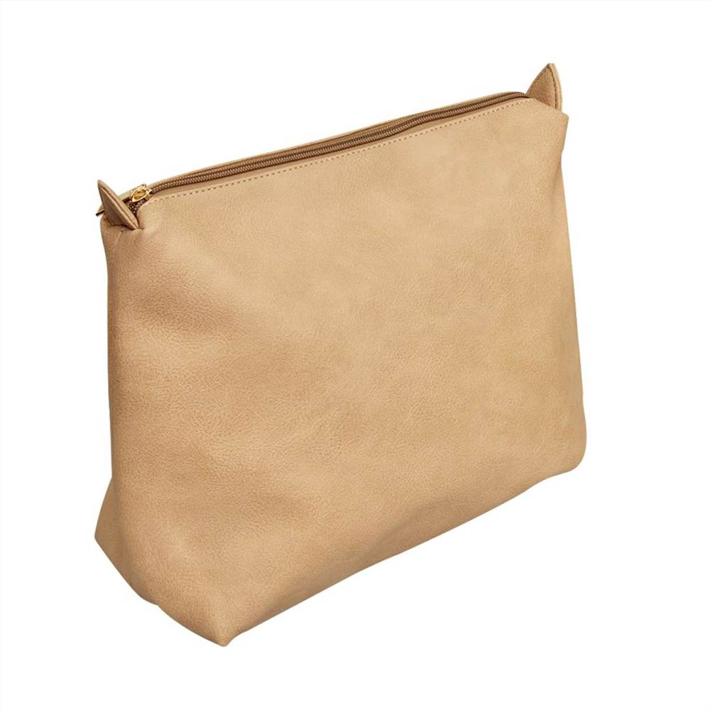 Beige Square Tote Bag