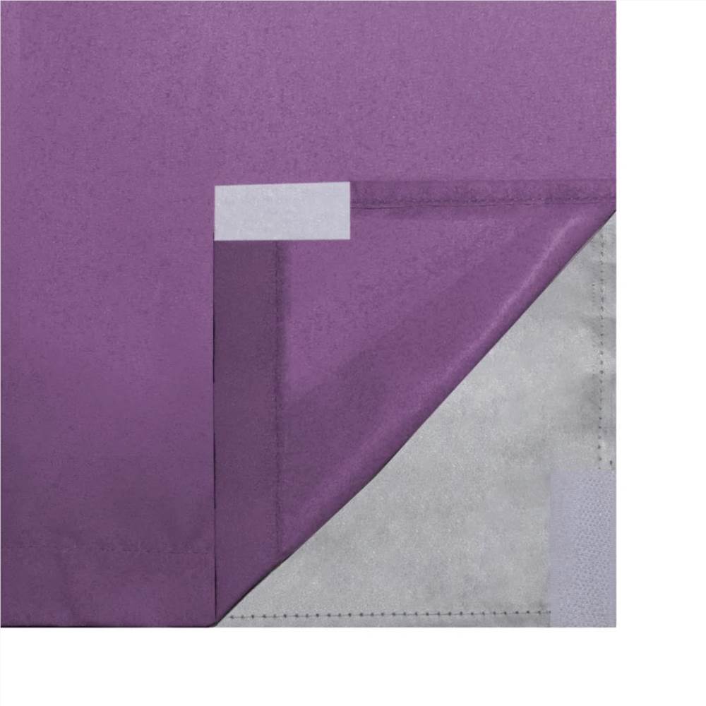 Blackout Curtains 2 pcs Double Layer 140x245 cm Lilac