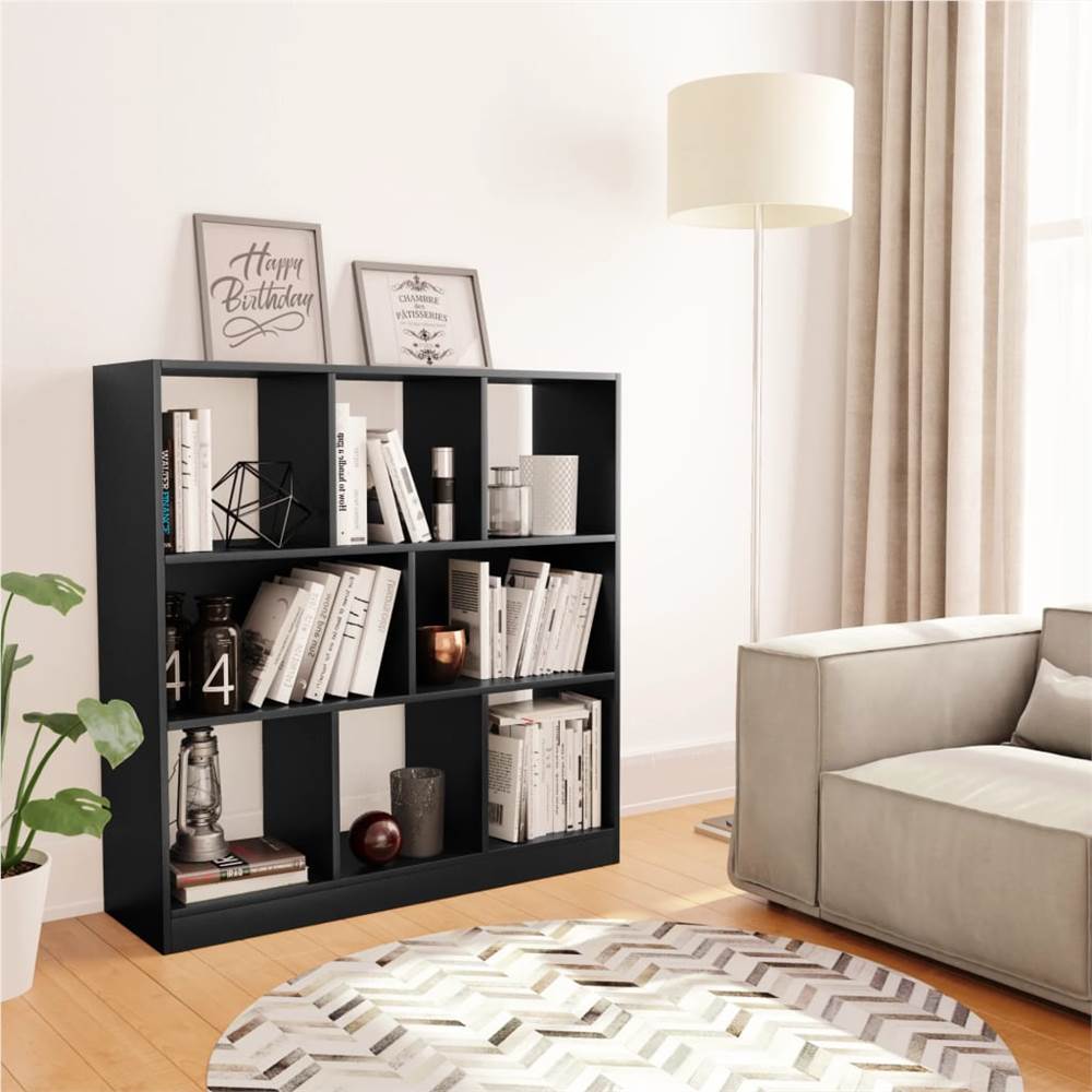 

Book Cabinet Black 97.5x29.5x100 cm Chipboard