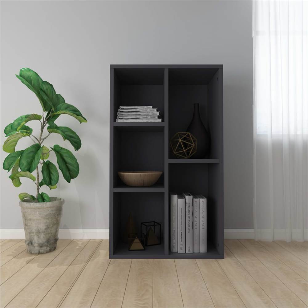 

Book Cabinet/Sideboard Grey 45x25x80 cm Chipboard