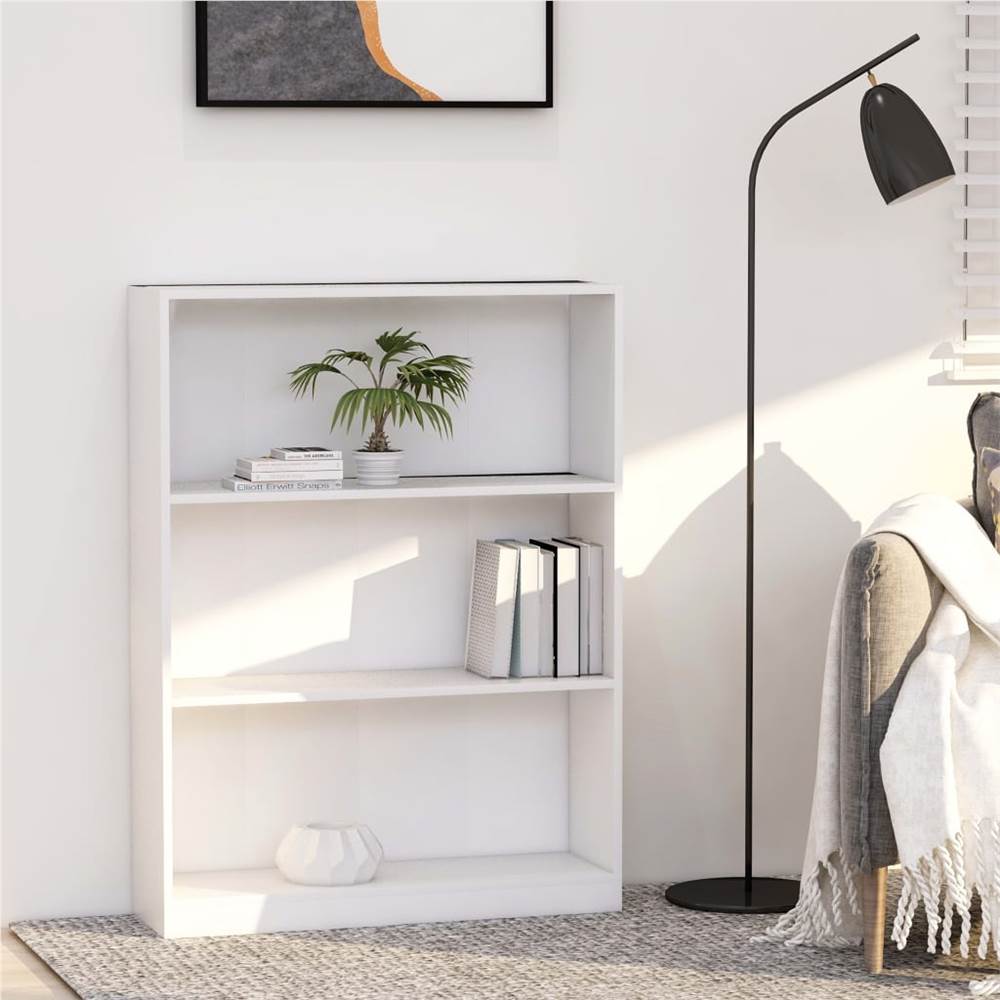 

Bookshelf White 80x24x108 cm Chipboard