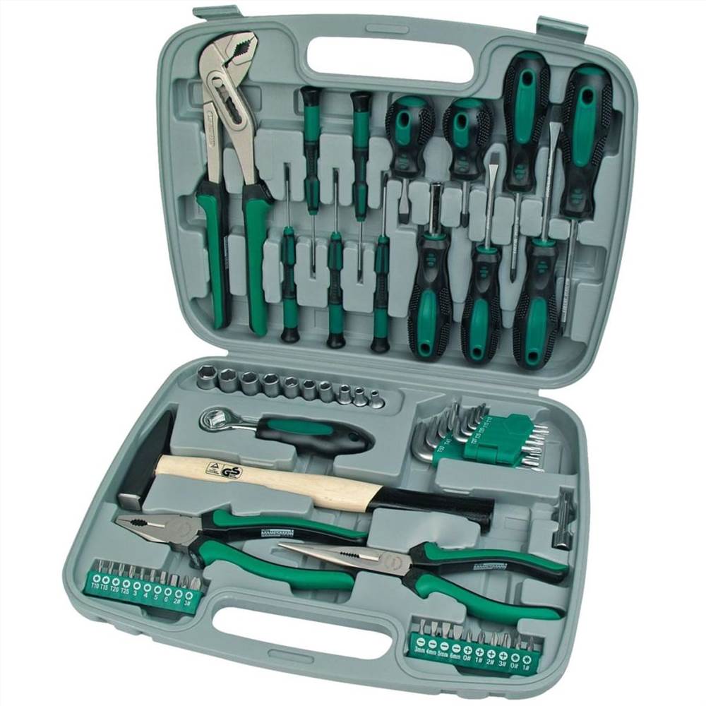 Brüder Mannesmann 57 Piece Tool Set Green 29057