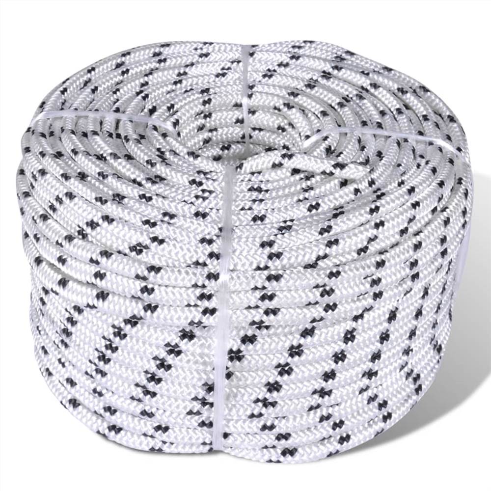 

Braided Boat Rope Polyester 12 mm 250 m White