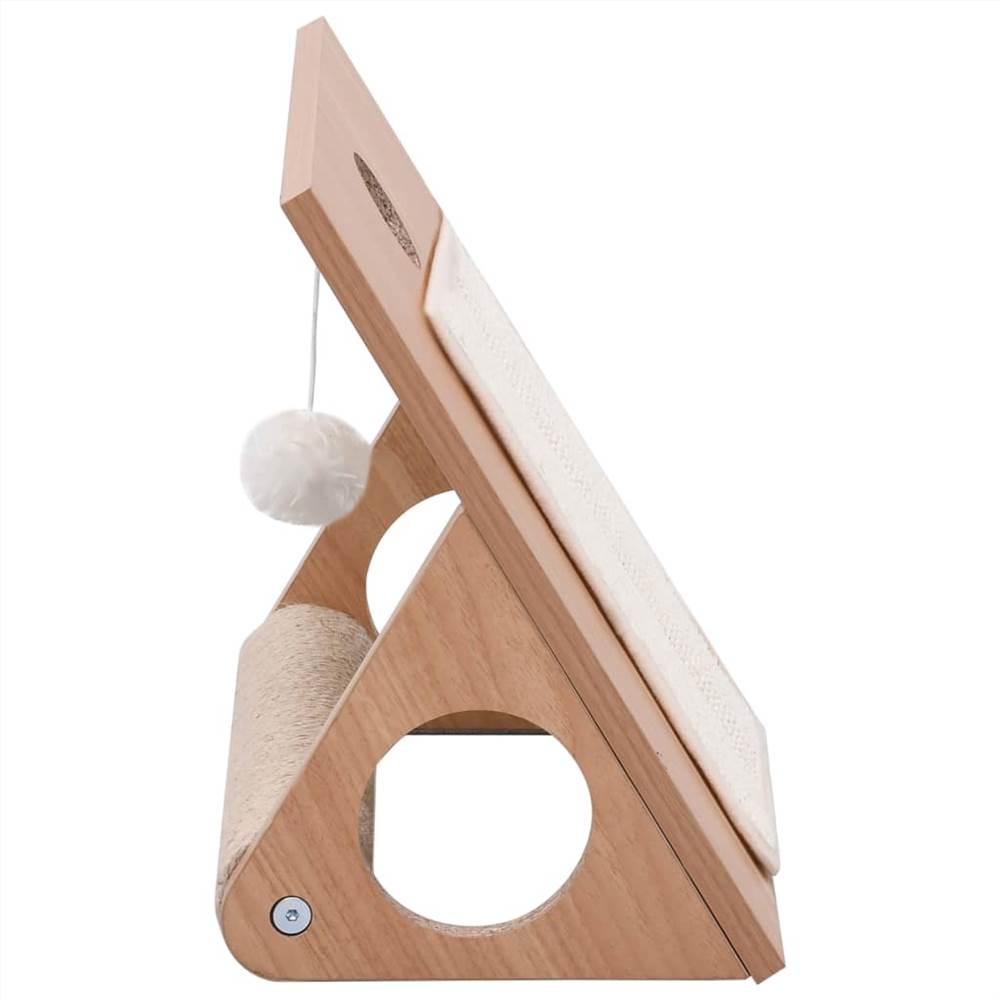 Cat Scratcher Triangle with Sisal Scratching Mats 40 cm