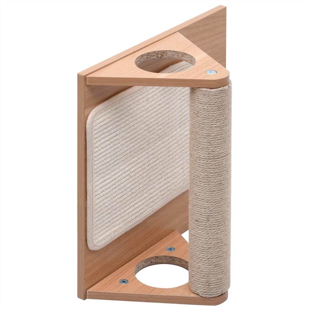 Cat Scratcher Triangle with Sisal Scratching Mats 40 cm