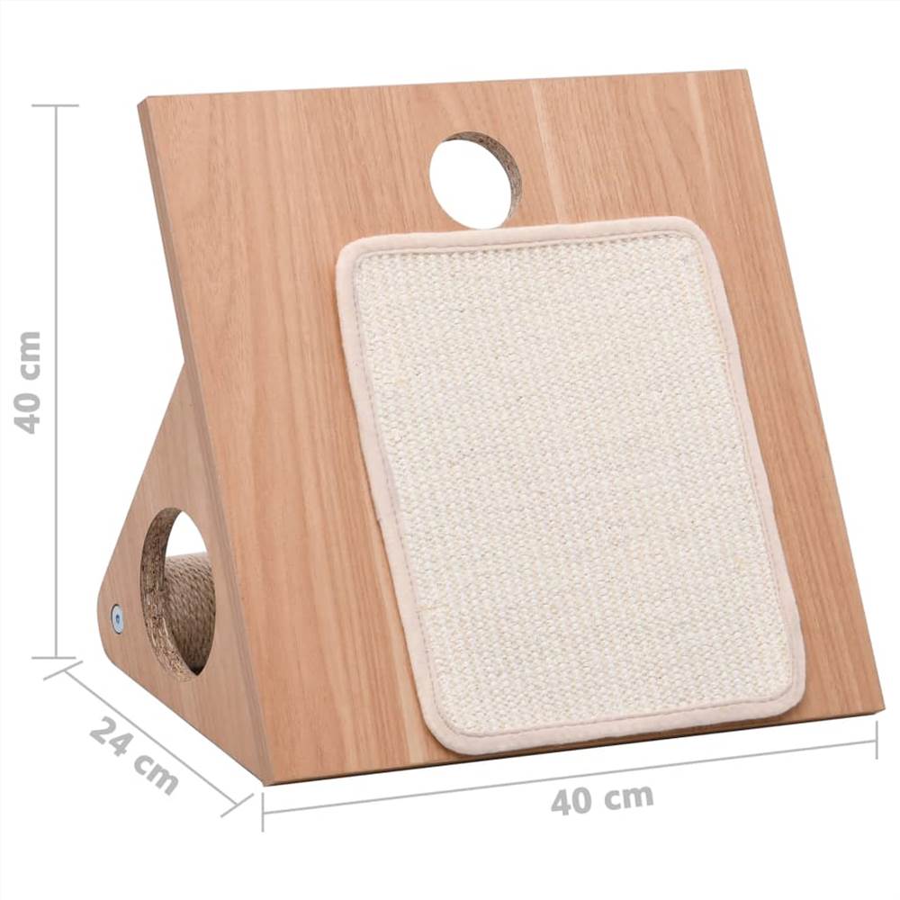 Cat Scratcher Triangle with Sisal Scratching Mats 40 cm