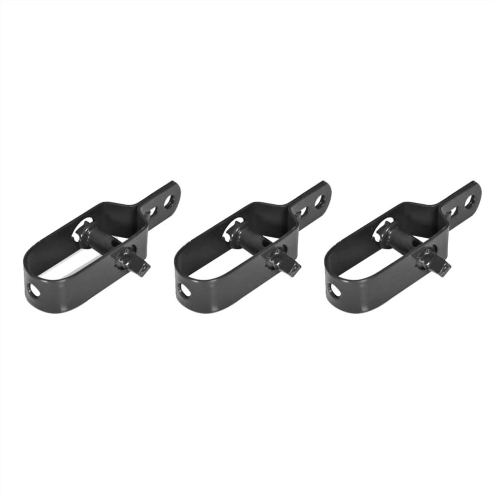 Chain Link Fence with Spike Anchors 1,5x25 m Grey