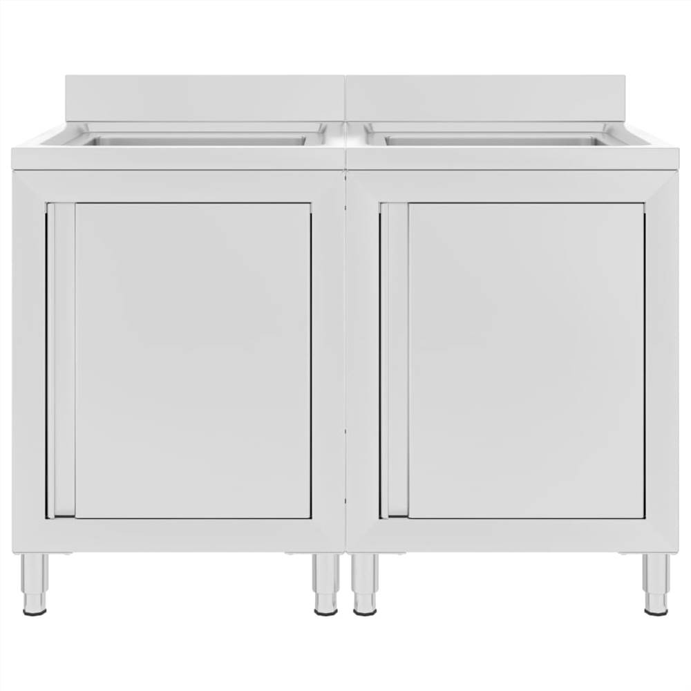 Commercial Kitchen Sink Cabinets 2 Pcs Stainless Steel 11 Commercial Kitchen Sink Cabinets 2 pcs Stainless Steel