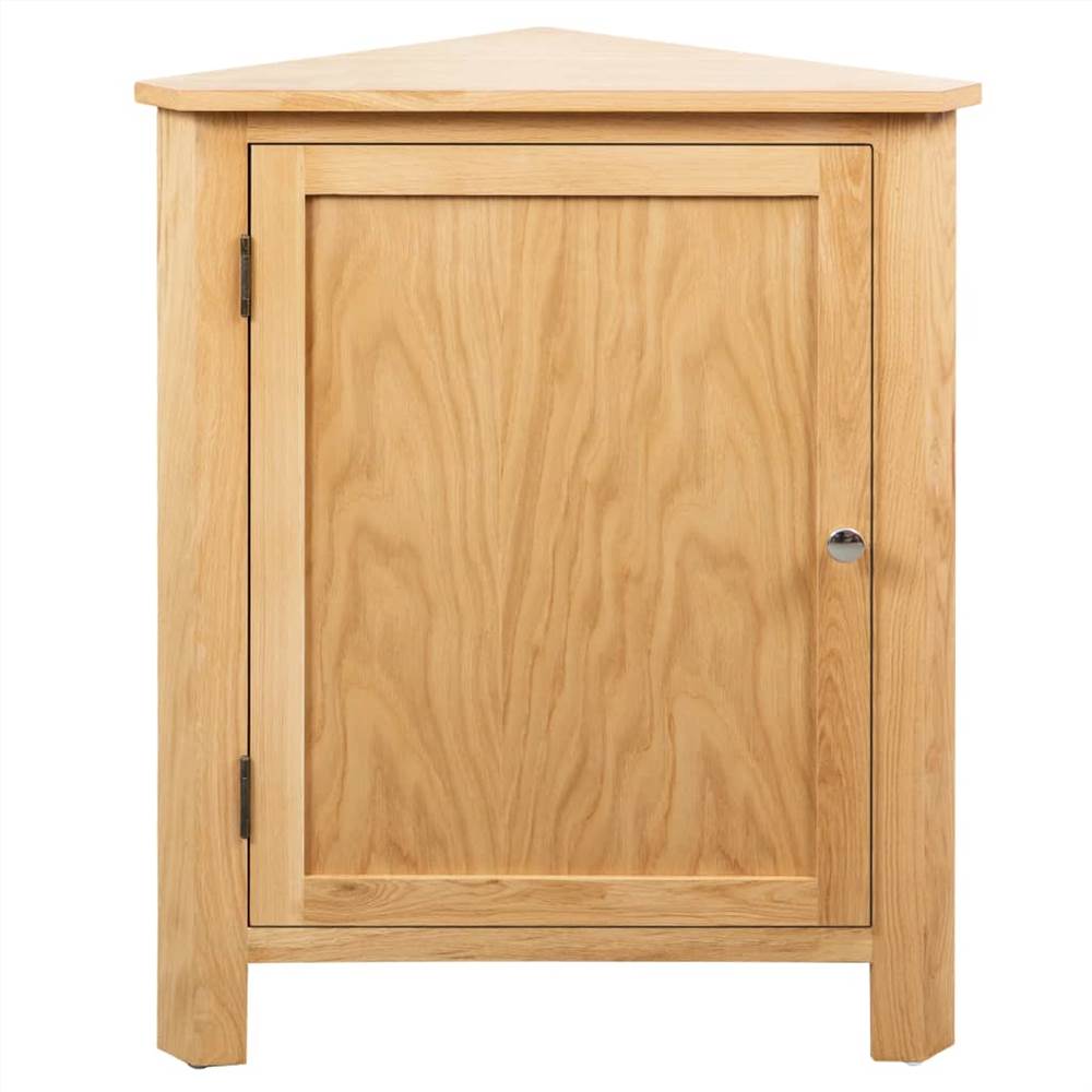 Corner Cabinet 59x36x80 cm Solid Oak Wood