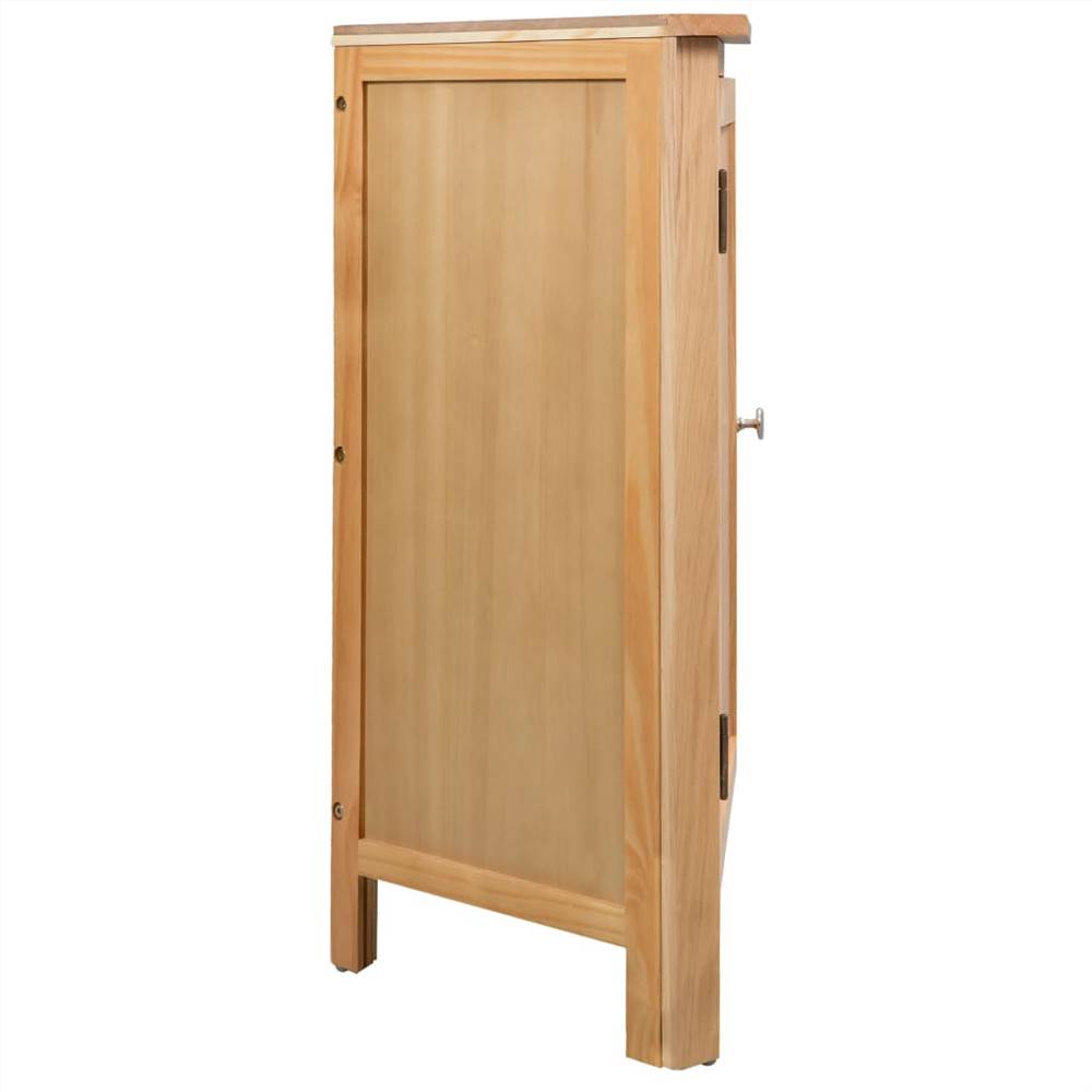Corner Cabinet 59x36x80 cm Solid Oak Wood