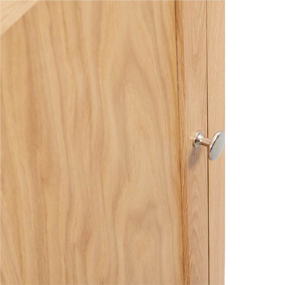 Corner Cabinet 59x36x80 cm Solid Oak Wood