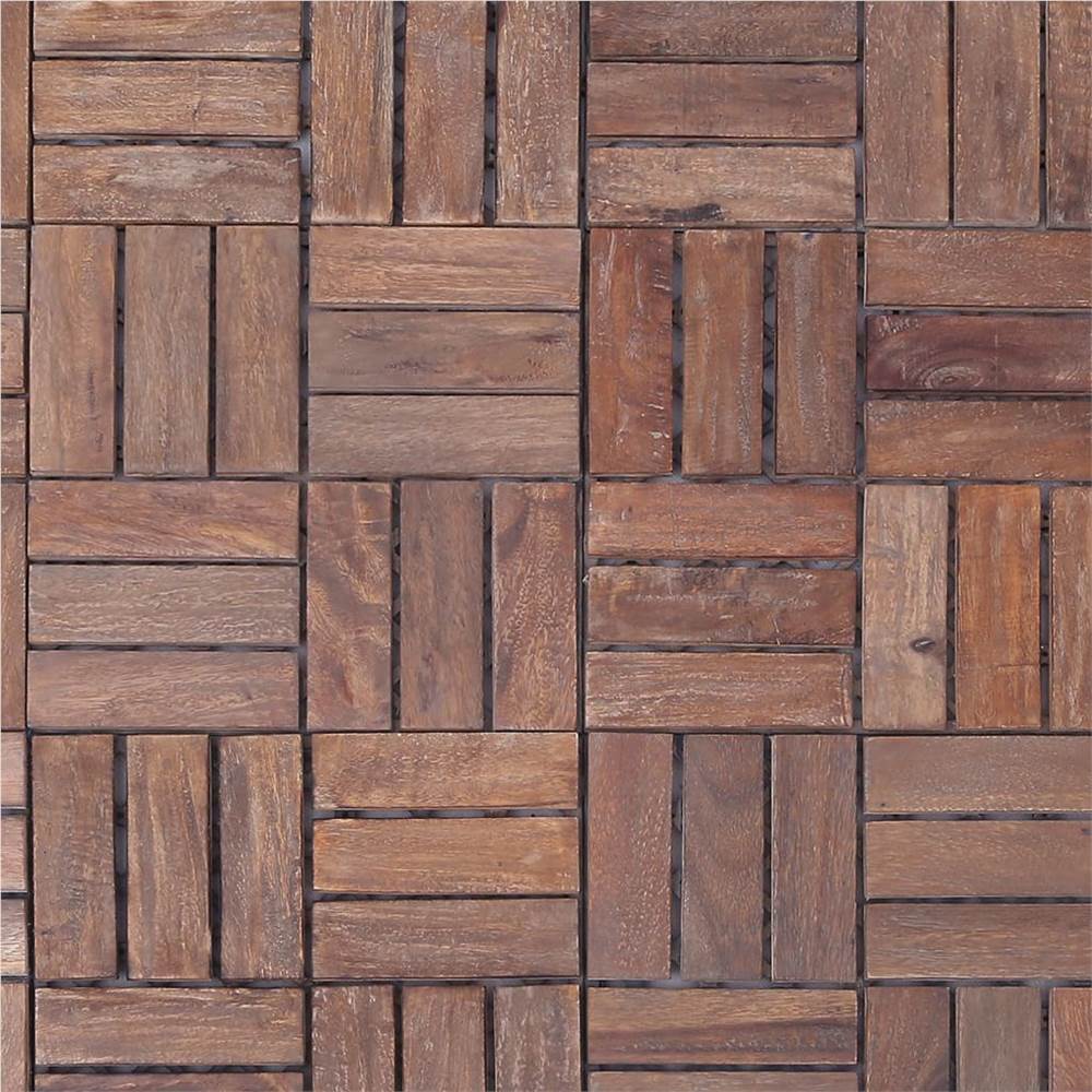 Decking Tiles 22 pcs 30x30 cm Solid Reclaimed Wood