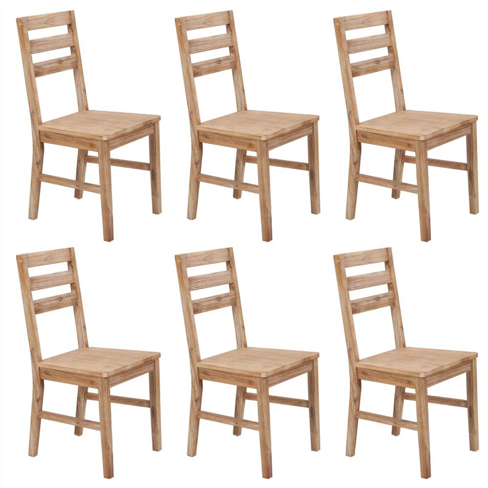 

Dining Chairs 6 pcs Solid Acacia Wood