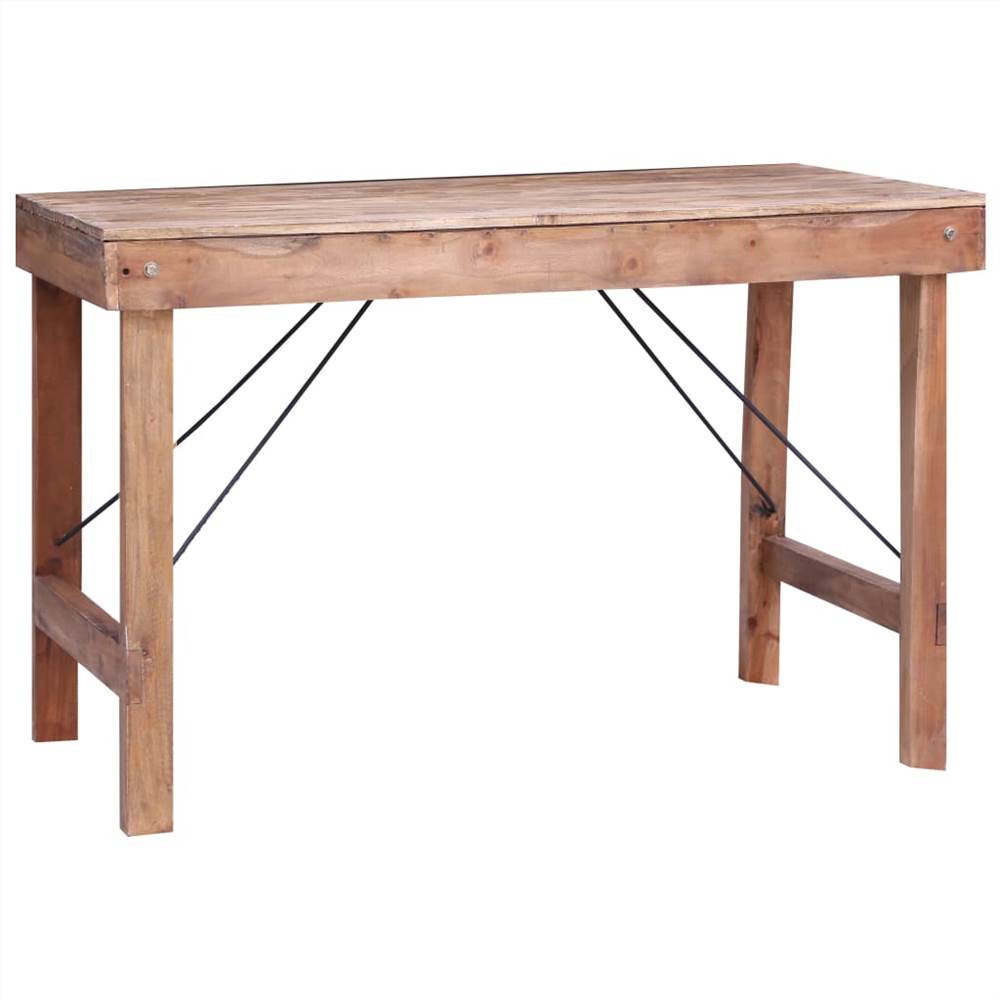 Dining Table 120x60x80 cm Solid Reclaimed Wood